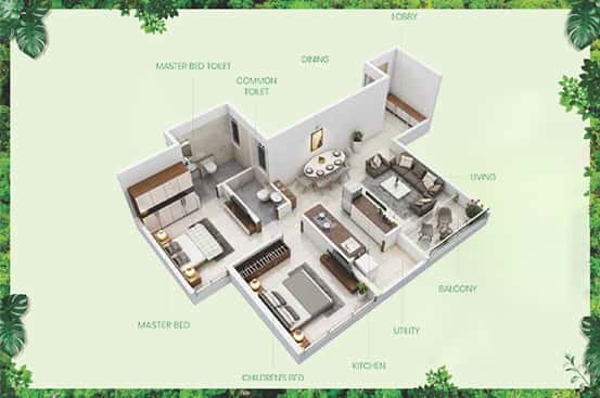 Isometric View & Floor Plans
